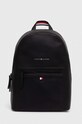 Batoh Tommy Hilfiger hladký černá AM0AM09503