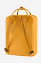 yellow Fjallraven backpack Kanken