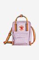Сумка Fjallraven Kanken Rainbow Sling аппликация фиолетовой F23623.457.907