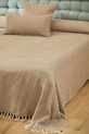 Calma House cuvertură de pat din bumbac Sahil. 240 x 260 cm bej SAHIL.240.BEI