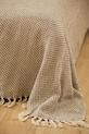 Calma House cuvertură de pat din bumbac Sahil. 240 x 260 cm SAHIL.240.BEI bej