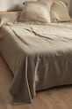 Calma House cuvertură de pat din bumbac Leuka 270 x 280 cm bej LEUKA.270.NAT