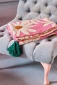 Βαμβακερή κουβέρτα Rice 125 x 150 cm BLCOT.FLOWI ροζ AA00