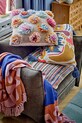 Salon i sypialnia Bloomingville narzuta bawełniana Atle 160 x 130 cm 82062451 multicolor