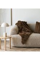 Salon i sypialnia House Nordic pled Galena 130 x 180 cm 3971016 brązowy