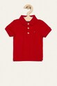 Tommy Hilfiger - Polo dziecięce 74-176 cm z elastanem czerwony KB0KB03975