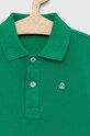 Мальчик Детское хлопковое поло United Colors of Benetton 3089G3008.P.NOS зелёный