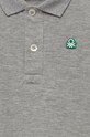CHLAPEC Dětská bavlněná polokošile United Colors of Benetton 3089G3008.P.NOS šedá