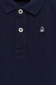 Chlapec Detská bavlenná polokošeľa United Colors of Benetton 3089G3008.P.NOS tmavomodrá