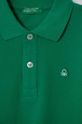 Băieți United Colors of Benetton longsleeve din bumbac pentru copii 3089G3009.P.NOS verde