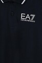 Băieți EA7 Emporio Armani tricouri polo din bumbac pentru copii 8NBF51.BJ02Z albastru