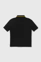 Pamučna polo majica EA7 Emporio Armani crna
