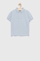 Детское хлопковое поло United Colors of Benetton хлопок голубой 3089C300Q.G.NOS