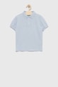 United Colors of Benetton tricouri polo din bumbac pentru copii fixat albastru 3089C300Q.G.NOS