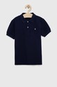 Детское хлопковое поло United Colors of Benetton хлопок тёмно-синий 3089C300Q.G.NOS