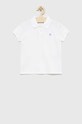 United Colors of Benetton polo dziecięce z elastanem biały 3WG9C300O.G.NOS