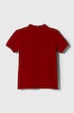 United Colors of Benetton tricouri polo din bumbac pentru copii 3089C300Q.G.NOS.9BYX rosu AA00