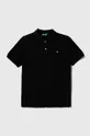 crna Pamučna polo majica United Colors of Benetton Za dječake