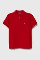 κόκκινο Παιδικά βαμβακερά μπλουζάκια πόλο United Colors of Benetton Για αγόρια