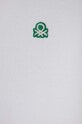 Băieți United Colors of Benetton longsleeve din bumbac pentru copii 3089C300Z.G.NOS alb