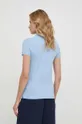 Βαμβακερό μπλουζάκι πόλο Armani Exchange μπλε