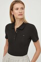 Поло Tommy Hilfiger slim чёрный WW0WW42047
