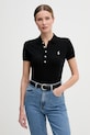 Polo Ralph Lauren polo damskie czarny 211B18200