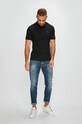 Calvin Klein - Pánske polo tričko K10K102964 čierna AA00
