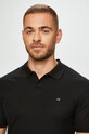 Calvin Klein - Pánske polo tričko čierna K10K102964