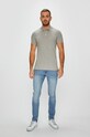 Oblečenie Tommy Jeans - Pánske polo tričko DM0DM04266 sivá