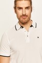 Βαμβακερό μπλουζάκι πόλο Jack & Jones λευκό 12136668