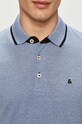 Βαμβακερό μπλουζάκι πόλο Jack & Jones 12136668 μπλε