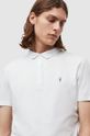 AllSaints - Polo tričko Brace SS Polo biela