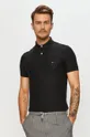 čierna Tommy Hilfiger - Polo tričko Pánsky