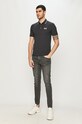 EA7 Emporio Armani - Polo 8NPF06.PJ04Z 8NPF06.PJ04Z granatowy SS24