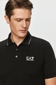 EA7 Emporio Armani - Polo tričko černá 8NPF06.PJ04Z