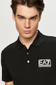 EA7 Emporio Armani - Polo 8NPF12.PJNQZ czarny 8NPF12.PJNQZ
