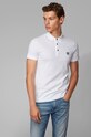 BOSS tricou Polo cu elastan alb 50378334.NOS