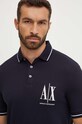 Odzież Armani Exchange polo 8NZFPA.Z8M5Z.NOS granatowy