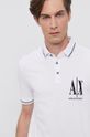 Polo majica Armani Exchange bijela 8NZFPA.Z8M5Z.NOS