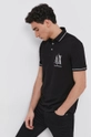 čierna Polo tričko Armani Exchange