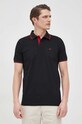 Selected Homme polo bawełniane 16082841.Black czarny AA00