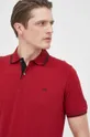 bordowy Selected Homme polo