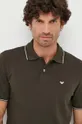 zielony Emporio Armani polo