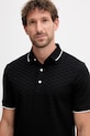 Emporio Armani polo bawełniane czarny 8N1FP0.1JHWZ.NOS