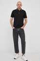 Bavlnené polo tričko Emporio Armani 8N1FP0.1JHWZ.NOS čierna AA00