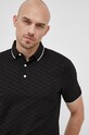 Bavlnené polo tričko Emporio Armani čierna 8N1FP0.1JHWZ.NOS