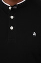 Bavlnené polo tričko Jack & Jones 12199711.Black čierna