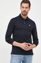 Emporio Armani longsleeve bawełniany 8N1FQ0.1JTKZ.NOS granatowy AA00