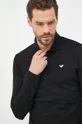 μαύρο Βαμβακερή μπλούζα με μακριά μανίκια Emporio Armani